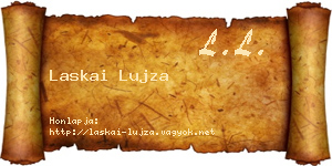 Laskai Lujza névjegykártya